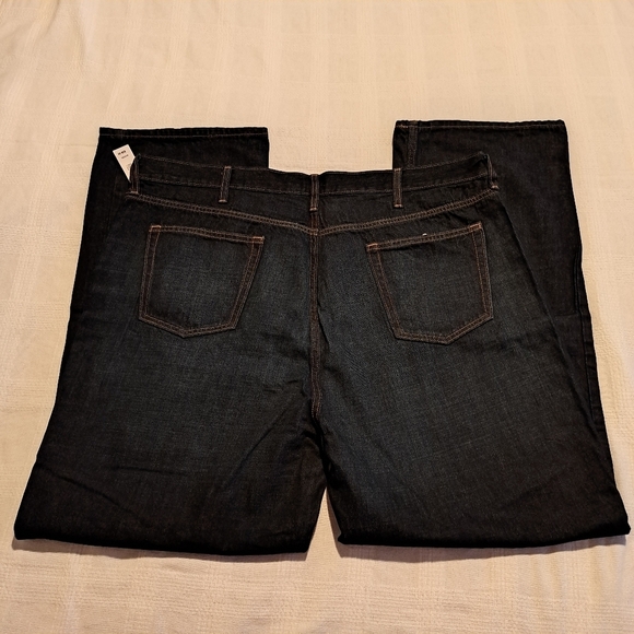 Old Navy men's size 42 x 32 dark wash loose fit jeans New - Picture 7 of 7